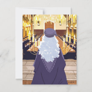 Dumbledore Speaking in the Hogwarts Great Hall Card
