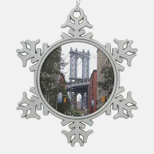 DUMBO, Brooklyn #2 Snowflake Ornament (Front)