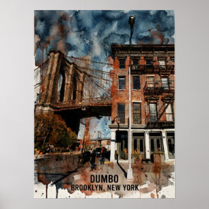 DUMBO Brooklyn New York — Iconic Bridge Poster