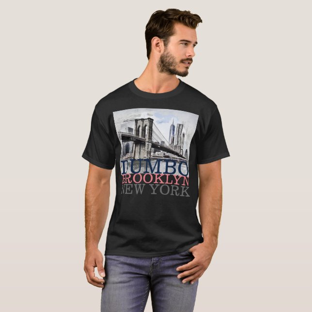 Dumbo Brooklyn NYC New York, Men's T-Shirt (Front Full)