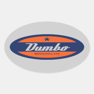 Dumbo Oval Sticker