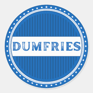 Dumfries City Pride Emblem – Scottish Identity Classic Round Sticker