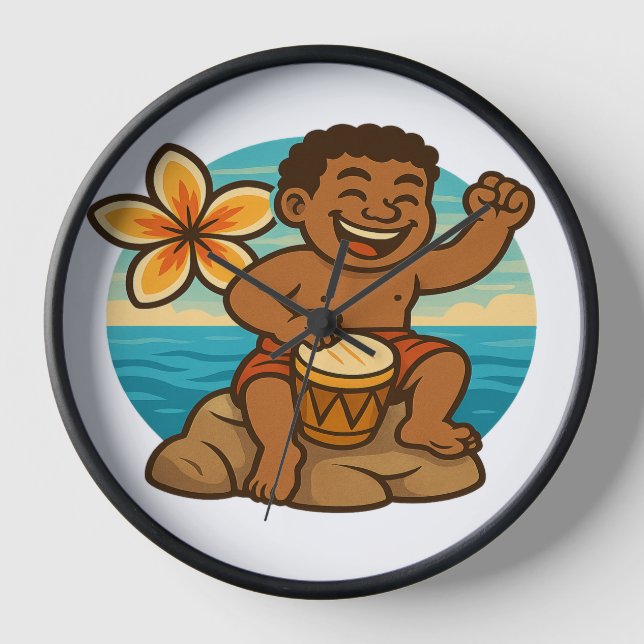 Dumi Ocean Drummer Clock (Front)