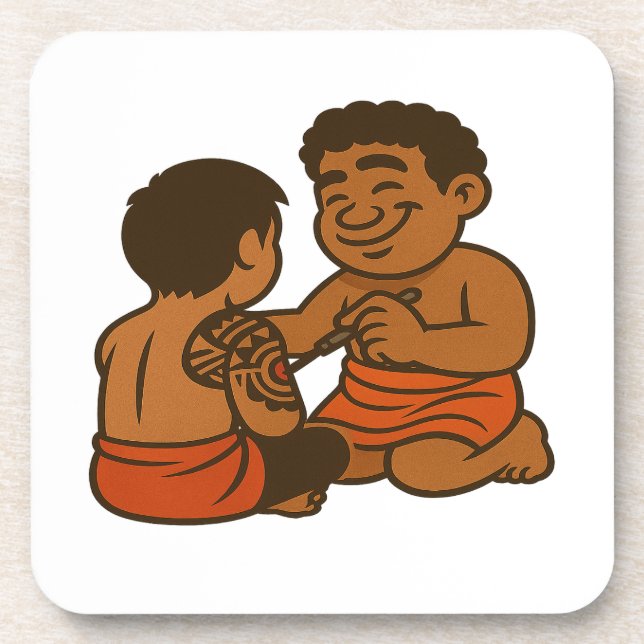 Dumi Tatau Artist Coaster (Front)