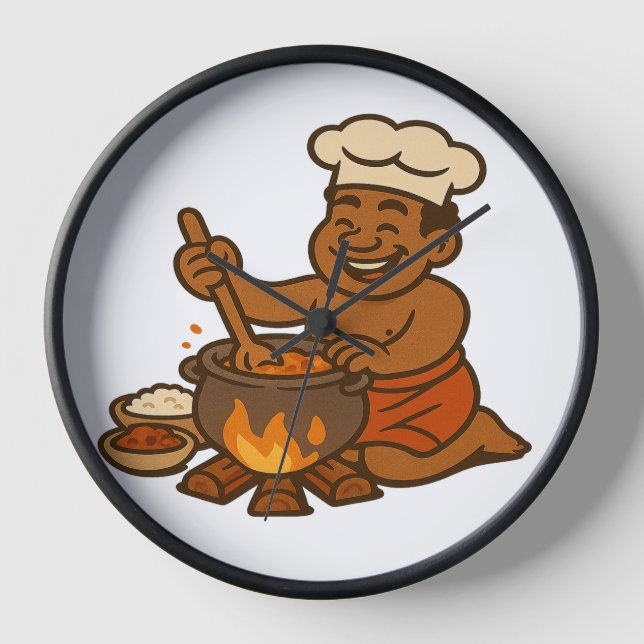 Dumi Village Chef Clock (Front)
