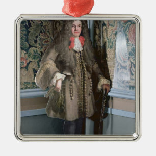Dummy board figure of a man, c.1690 metal tree decoration