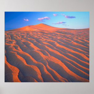 Dumont Dunes, Sand Dunes and Clouds Poster