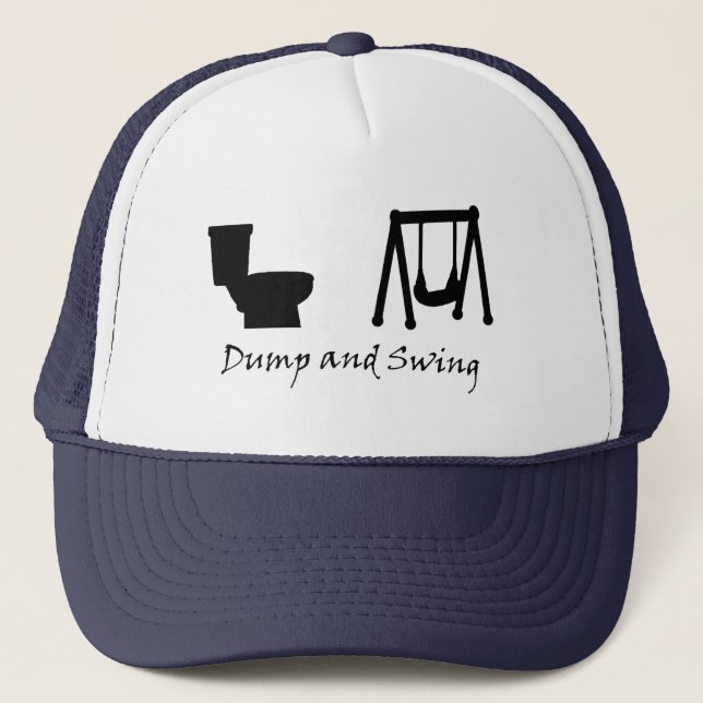 Dump and Swing - Ultimate Frisbee Trucker Hat (Front)