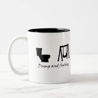 Dump and Swing - Ultimate Frisbee Two-Tone Coffee Mug