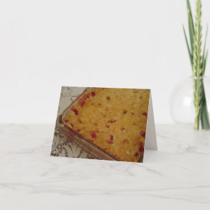 Dump Cake Recipe Note Card