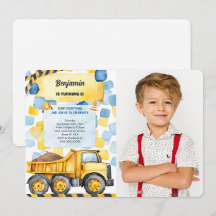 Dump Every Thing it's Birthday Photo Invitation