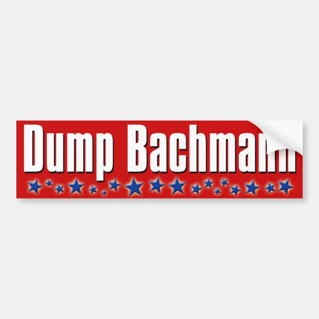 Dump Michele Bachmann Bumper Sticker (Front)