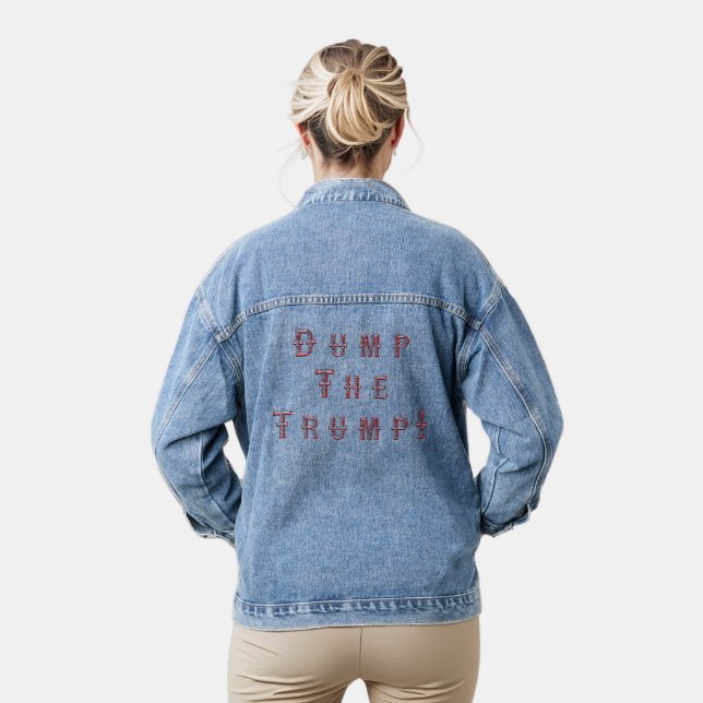 Dump the Trump Denim Jacket (Model)