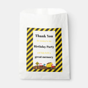 Dump Truck and Digger Favour Bags
