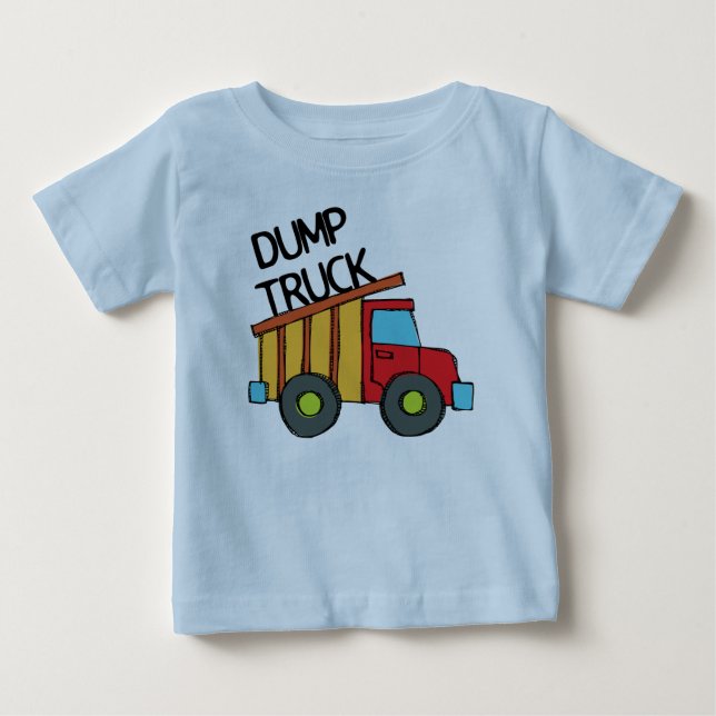 Dump Truck Baby T-Shirt (Front)