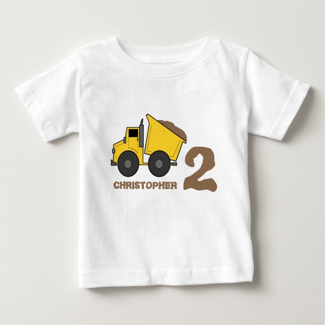 Dump Truck Birthday Shirt (Front)