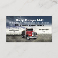 Dump Truck Business Card