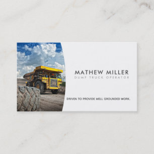 Dump Truck Business Cards