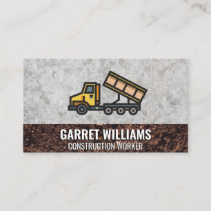 Dump Truck Construction Business Card