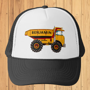 Dump Truck Construction Kids Trucker Hat