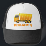 Dump Truck Construction Kids Trucker Hat<br><div class="desc">Cool construction theme hat.</div>