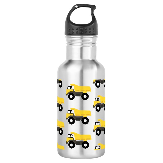 Dump Truck Construction Trucks 532 Ml Water Bottle (Front)