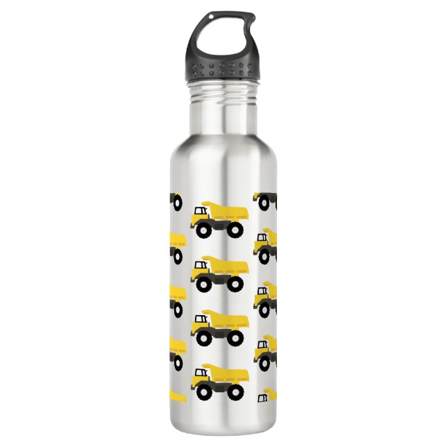 Dump Truck Construction Trucks 710 Ml Water Bottle (Front)