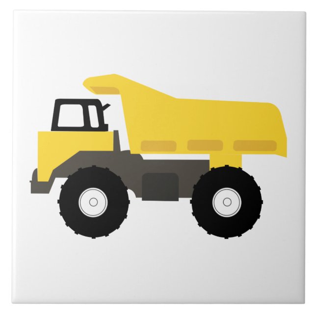 Dump Truck Construction Trucks Tile (Front)