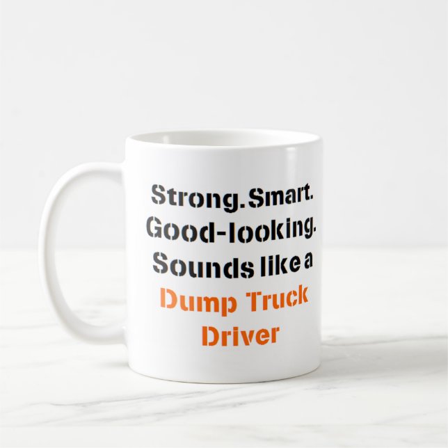 dump truck driver sound Mug (Left)