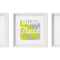 Dump Truck | Dump Truck Children's Nursery Art