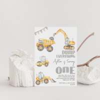 Dump Truck Everything Construction 1st Birthday