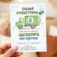 Dump Truck Green Garbage Truck Boy Birthday