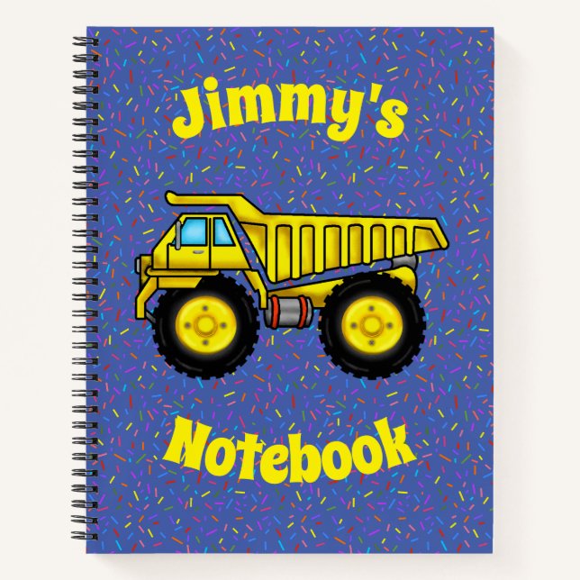 Dump Truck Notebook (Front)
