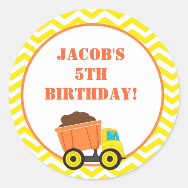 Dump Truck Stickers (Front)