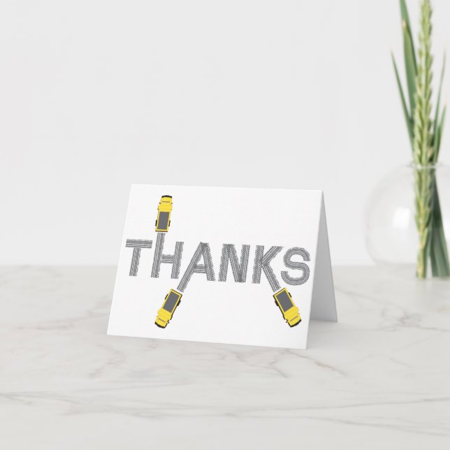 Dump Truck Thank You Card (Front)
