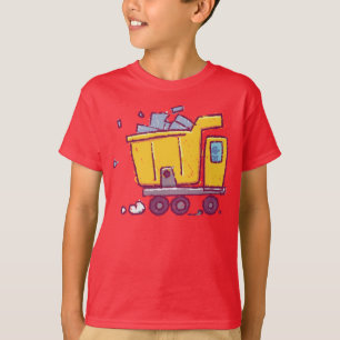 Dump Truck Vehicle Drawing – Inspired by Kids T-Shirt