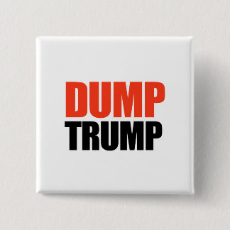 Dump Trump 15 Cm Square Badge