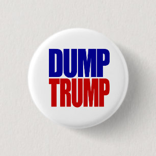 “DUMP TRUMP” 2.25-inch 3 Cm Round Badge