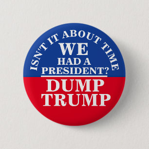 Dump Trump 6 Cm Round Badge