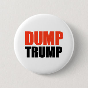 Dump Trump 6 Cm Round Badge