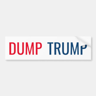 DUMP TRUMP BUMPER STICKER