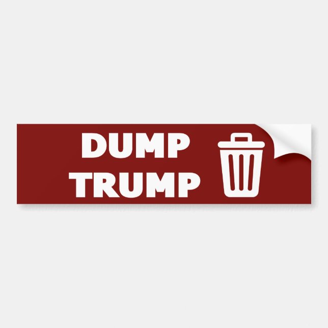 Dump Trump Bumper Sticker (Front)