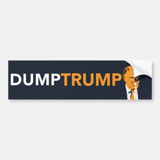 Dump Trump Bumper Sticker (Front)