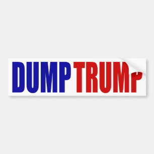 “DUMP TRUMP” BUMPER STICKER