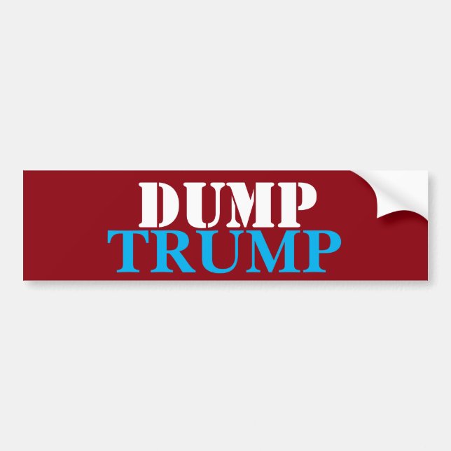 Dump Trump Bumper Sticker (Front)