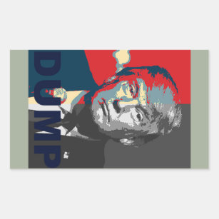 Dump Trump Campaign Sticker   Anti Donald Trump