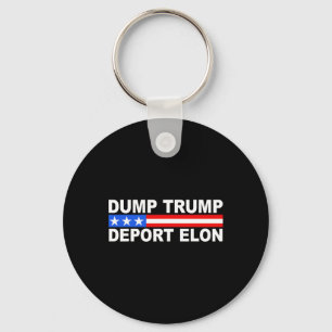 Dump Trump Deport Elon 50501 Key Ring