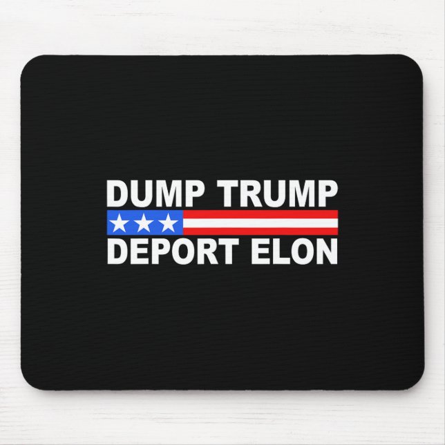Dump Trump Deport Elon 50501  Mouse Pad (Front)