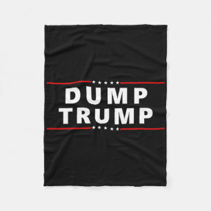 Dump Trump - Great Protest Anti Trump Shirt Fleece Blanket