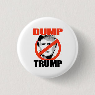 Dump Trump Now 3 Cm Round Badge